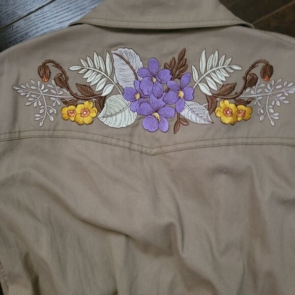 SPELL Foxglove Embroidered Boilersuit Womens S Jumpsuit Retro Boho Chic Hippie - Picture 4 of 10